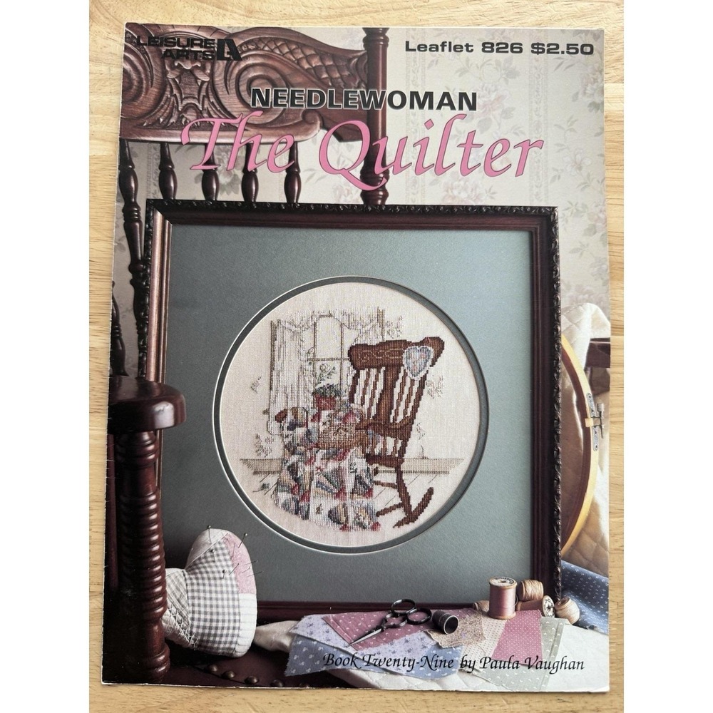 Needlewoman The Quilter Book 29 by Paula Vaughan Cross Stitch | Leisure Arts 826